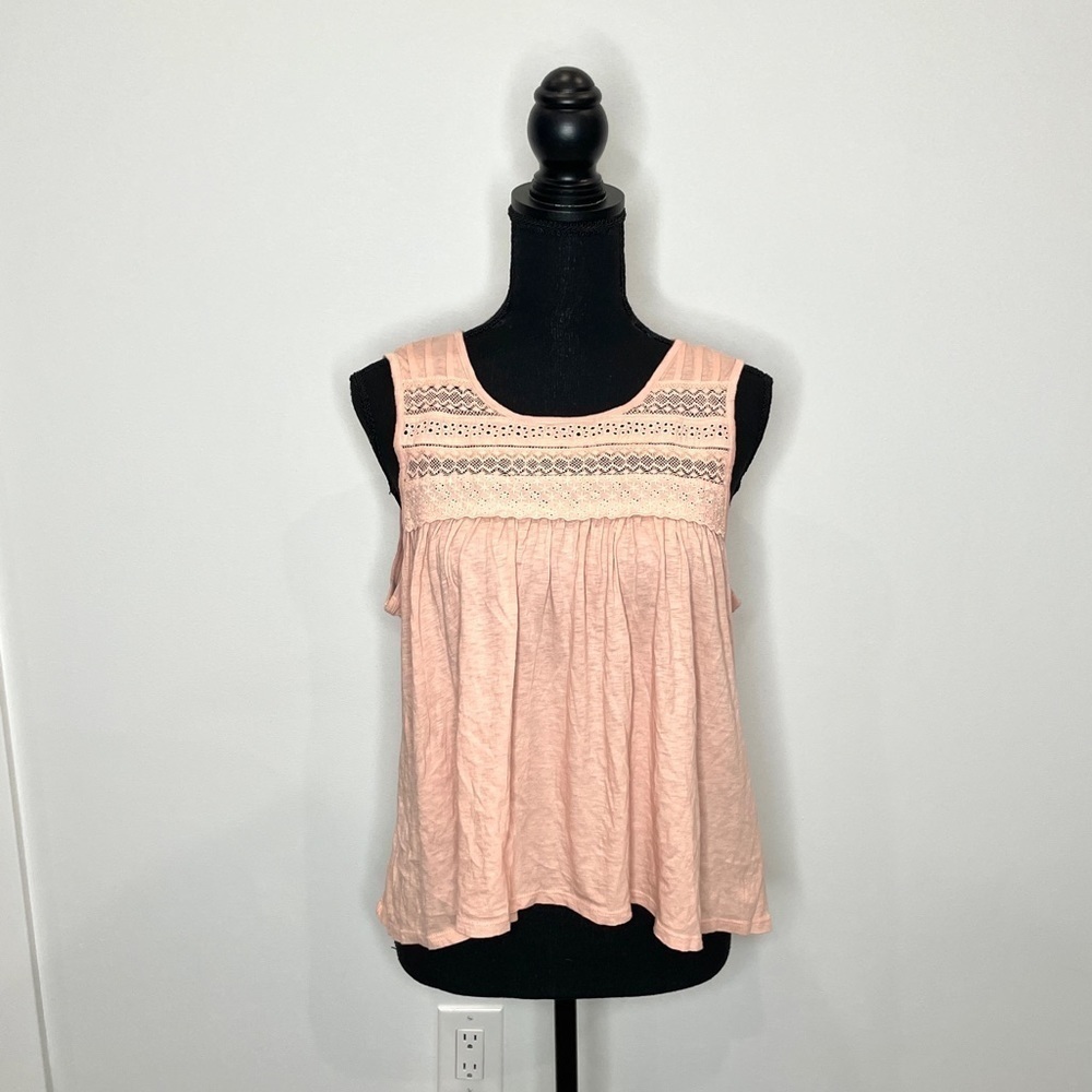 Lucky Brand Short Sleeve Casual Tank Top